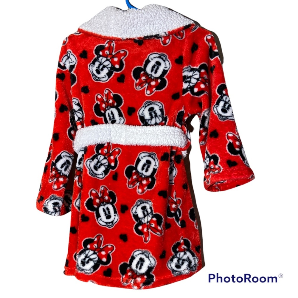 Disney Minnie Mouse Toddler Robe - Picture 3 of 5